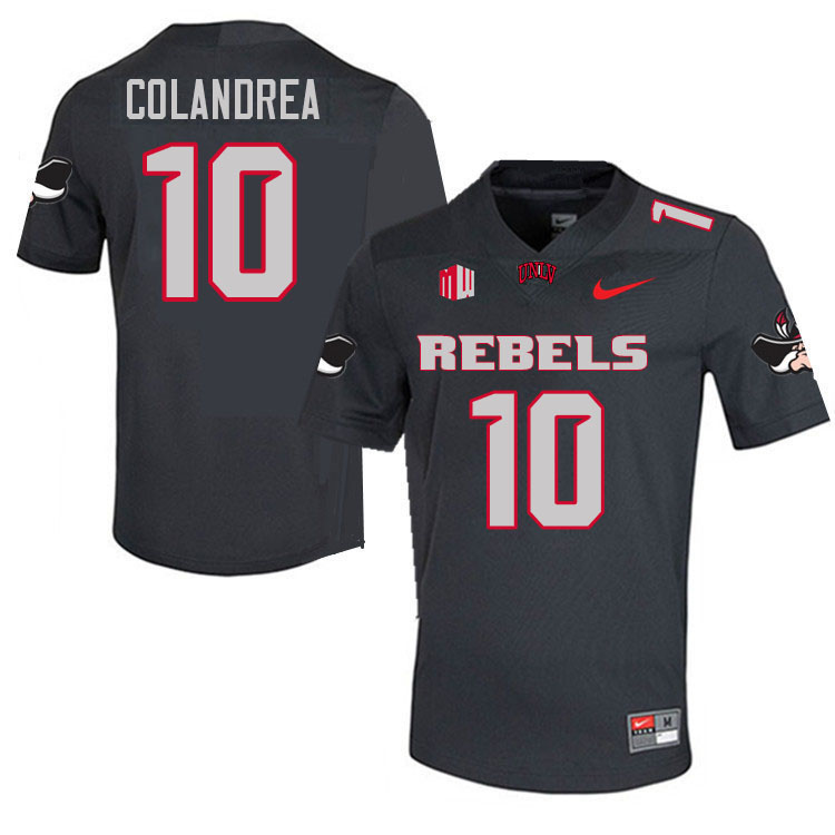 #10 Anthony Colandrea UNLV Rebels College Football Jerseys-Retro Charcoal